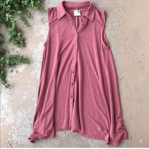 Everleigh Anthropologie Mauve Tunic